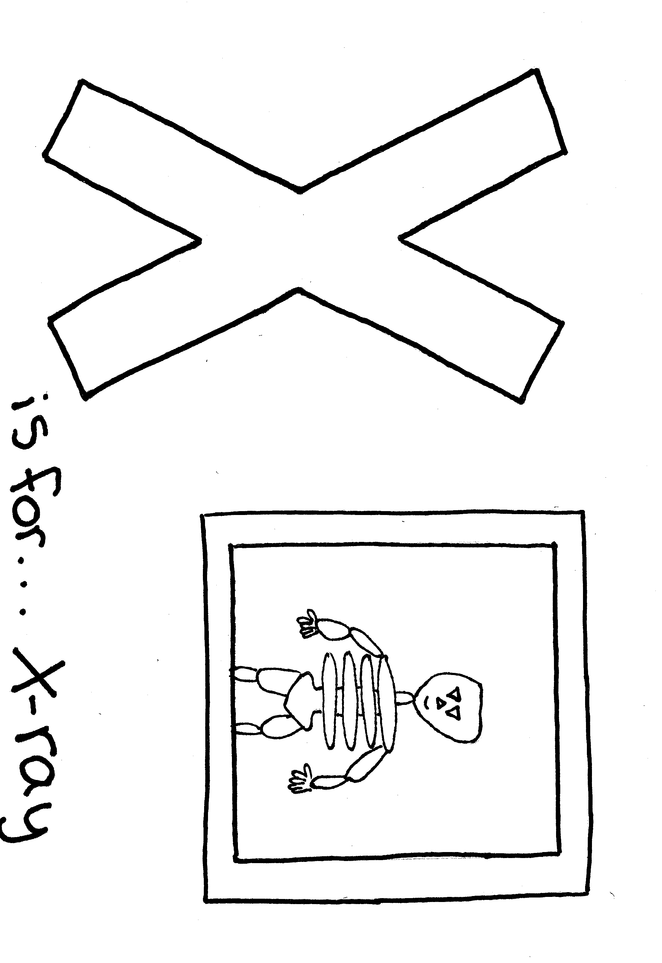 X Ray Printable Coloring Pages